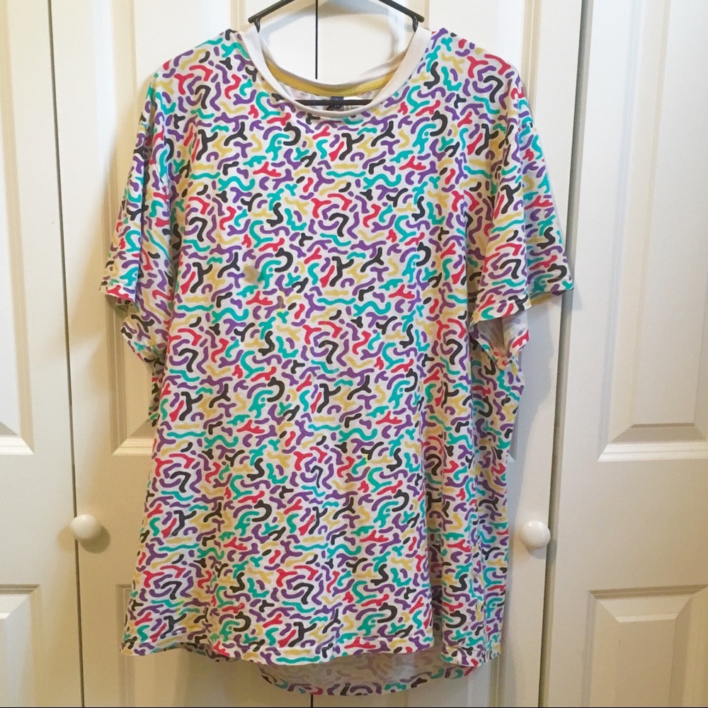 ISO!!! H&M Confetti Abstract Multi Color Tee - Picture 2 of 2